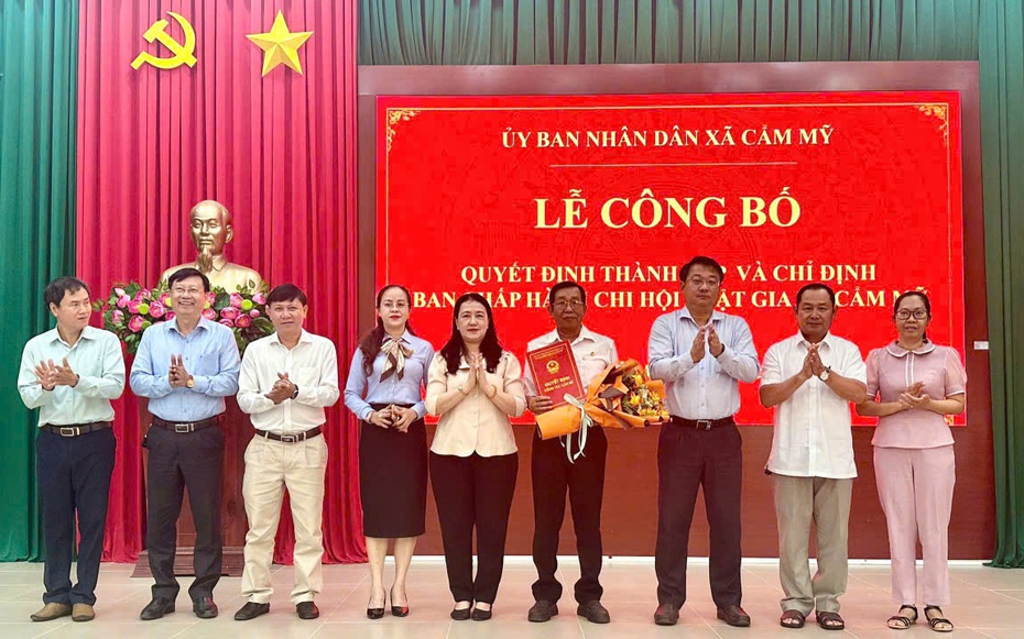 Thành lập Chi hội Luật gia xã Cẩm Mỹ, tăng cường nguồn lực pháp lý cho cơ sở