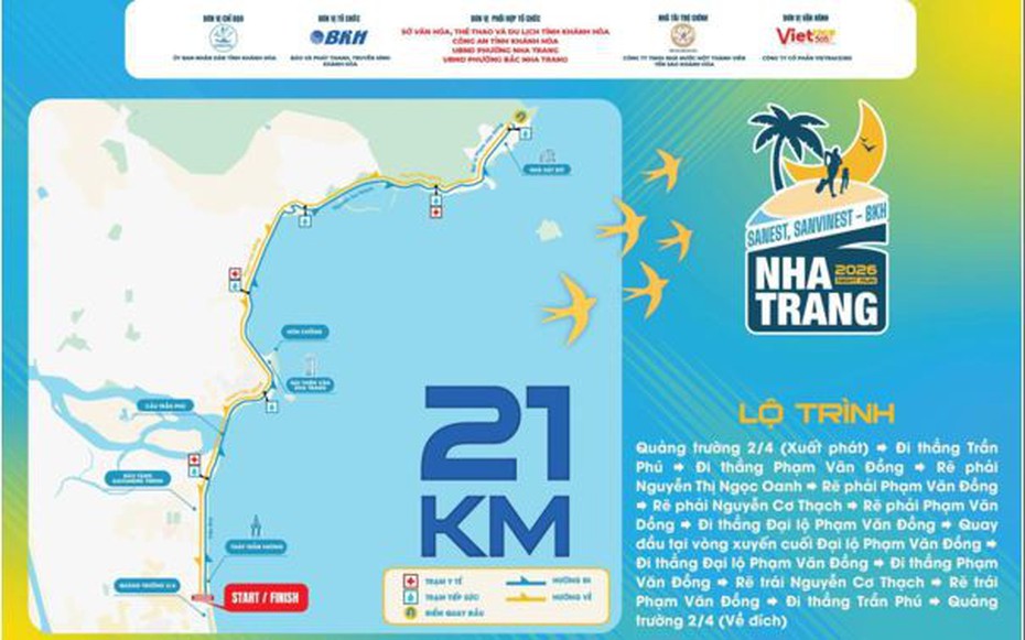 Libera Nha Trang chờ đón runner trên cung đường 21km của Nha Trang Night Run 2026