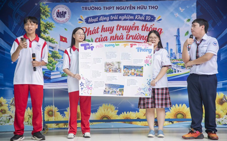 Một trường THPT ở Tp.HCM dự kiến chỉ học chính khóa 4 ngày/tuần