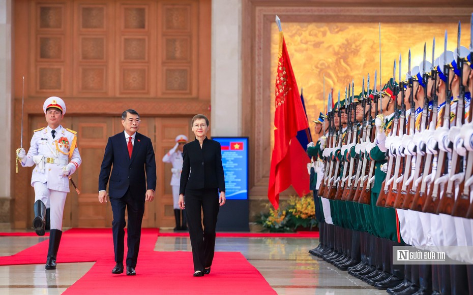 Thủ tướng Lê Minh Hưng chủ trì lễ đón Thủ tướng Công quốc Liechtenstein