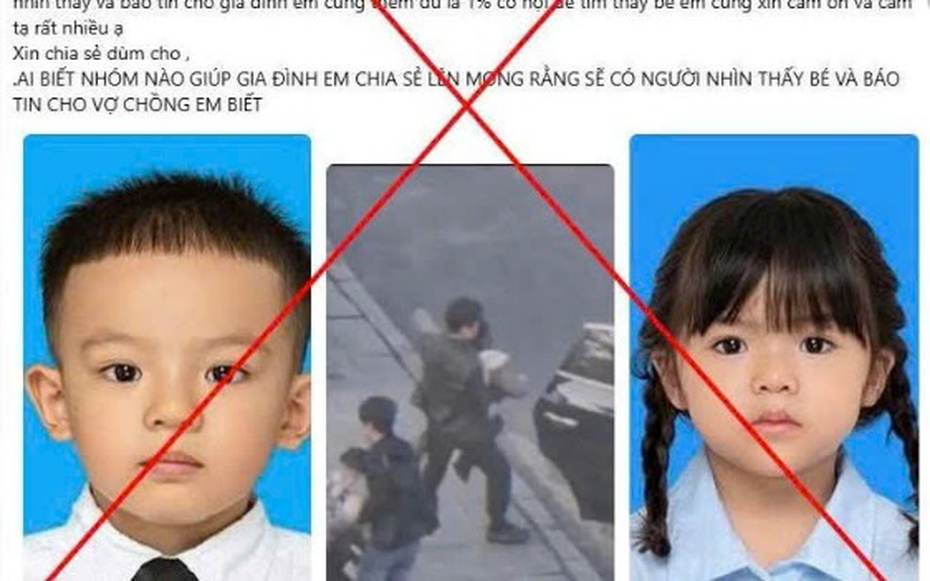 Bác tin "2 trẻ em bị bắt cóc tại khu vực Times City"