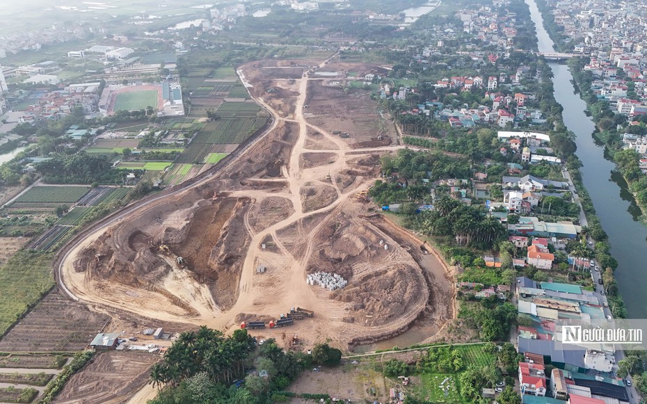 Thăm công trường thi công hồ điều hoà trị giá hơn 700 tỷ đồng ở Hà Nội