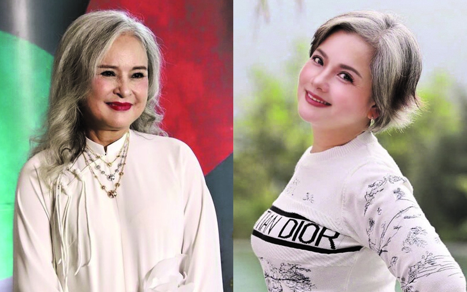 2 nữ NSND có mái tóc bạc tự nhiên: Người là Đại tá, người đi qua bạo bệnh để học cách sống vui