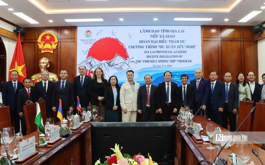 Gia Lai tiếp đoàn đại biểu ngoại giao tham dự chương trình "Du xuân hữu nghị"
