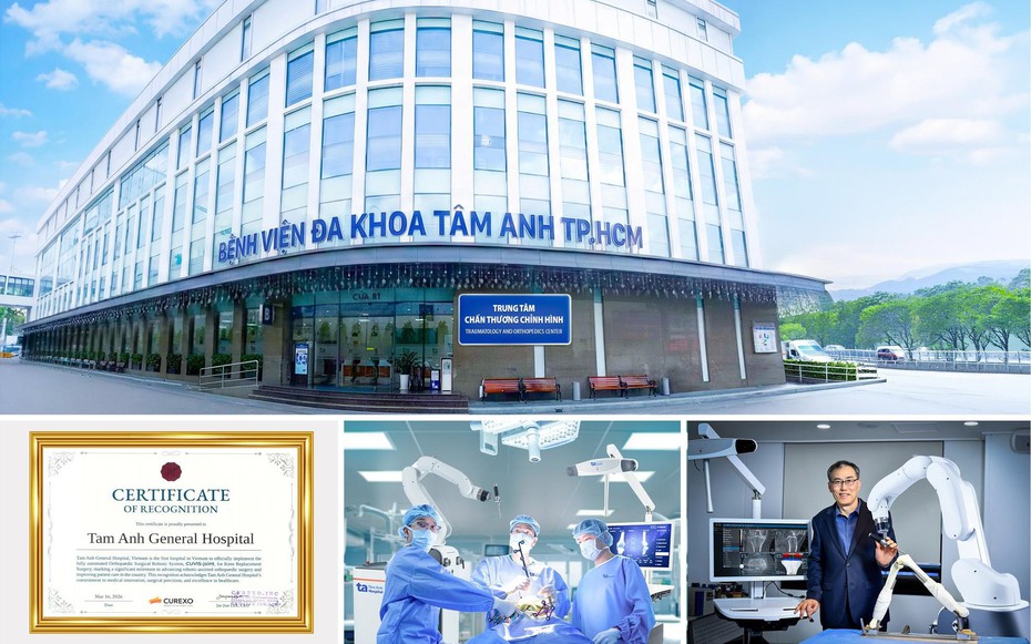 Siêu hot - Robot AI đầu tiên tại Việt Nam phẫu thuật thay khớp chuẩn xác vượt trội