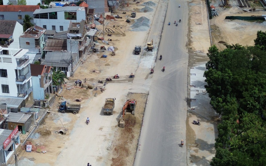 Tuyến đường gần trăm tỷ ở Huế sau khi 2 nhà thầu vi phạm tiến độ bị xử phạt