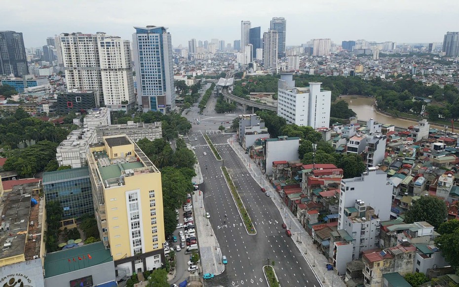 Hà Nội thí điểm phân luồng đường La Thành để thi công Vành đai 1