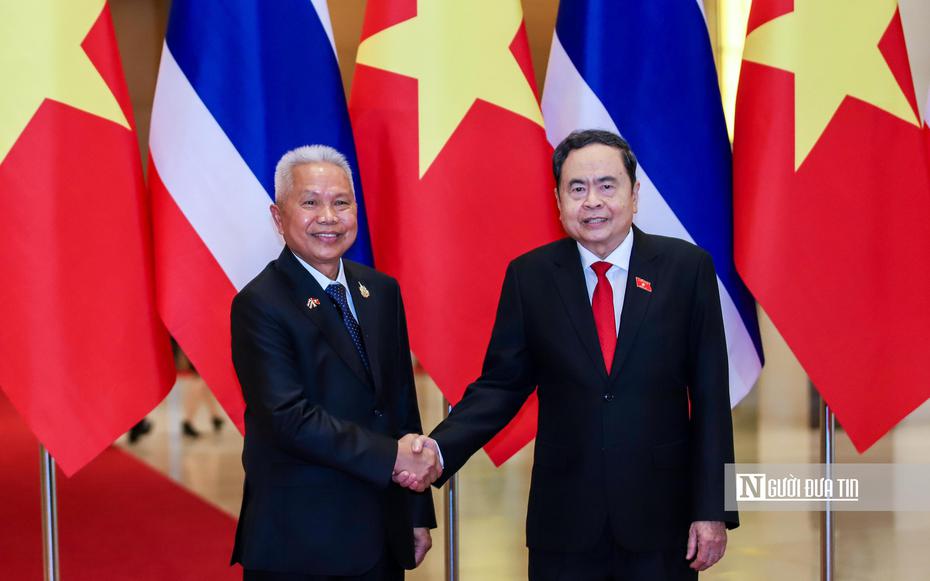 Chủ tịch Quốc hội Trần Thanh Mẫn đón và hội đàm với Chủ tịch Quốc hội Thái Lan