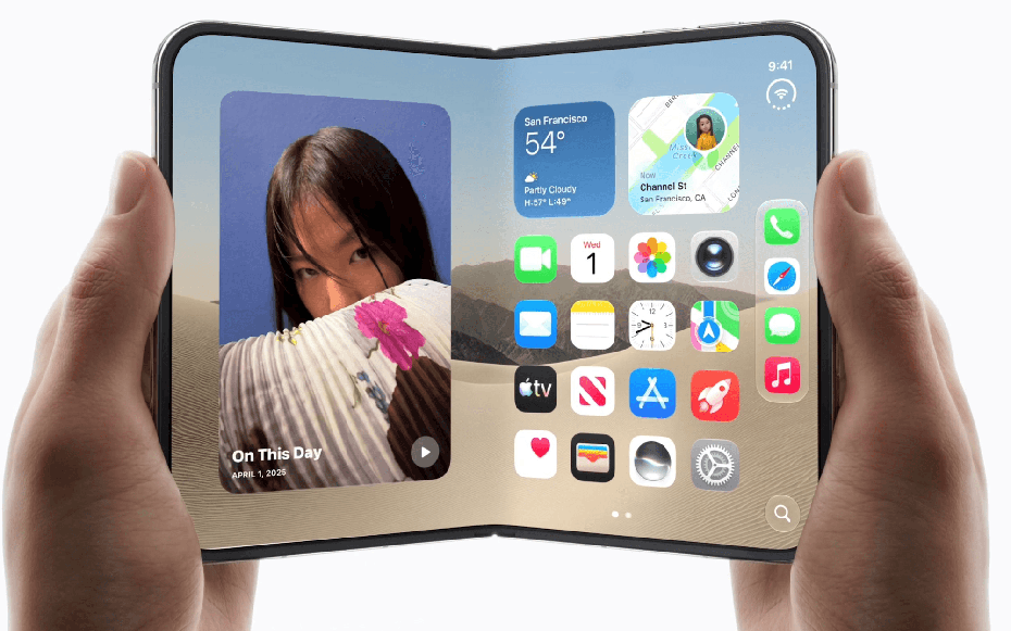Apple lần đầu ra mắt điện thoại màn hình gập iPhone Duo