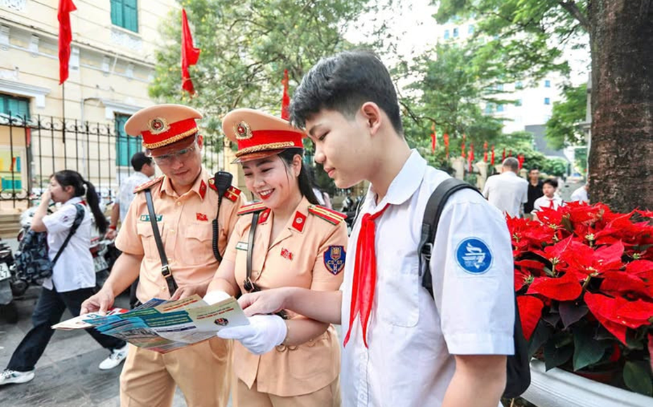 Từ 4/9, Công an Tp.Hà Nội ra quân xử lý vi phạm giao thông ở học sinh