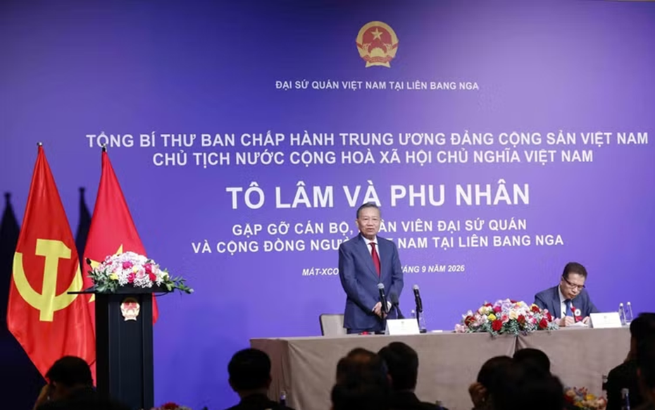 Tổng Bí thư, Chủ tịch nước mong doanh nhân người Việt tại Nga tiếp tục là hạt nhân thúc đẩy hợp tác hai nước