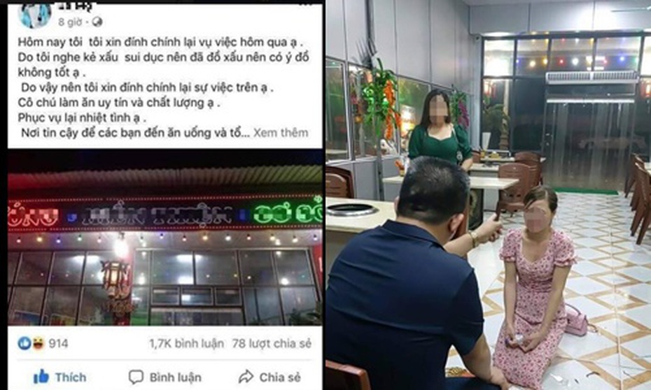 Tin tức mới nhất vụ chủ quán nhắng nướng bắt cô gái quỳ xin lỗi vì "bóc phốt" đồ ăn có sán