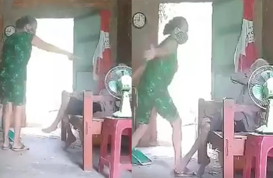 Bắt tạm giam người con gái bạo hành mẹ già ở Long An