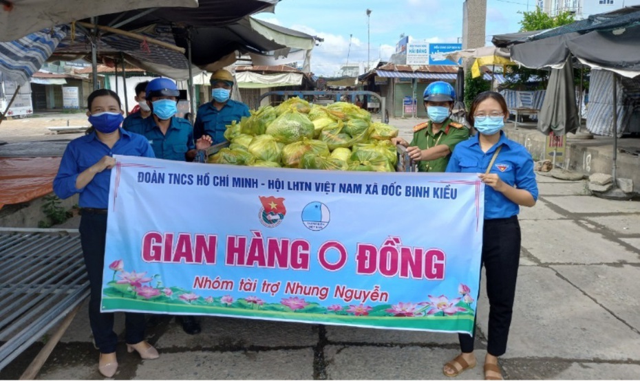 Đồng Tháp: Gian hàng 0 đồng giúp người dân gặp khó ấm lòng giữa dịch Covid-19