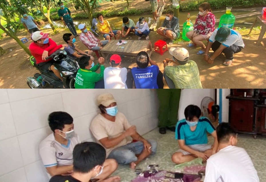 An Giang: Triệt xóa hàng loạt điểm đánh bạc trong thời gian giãn cách