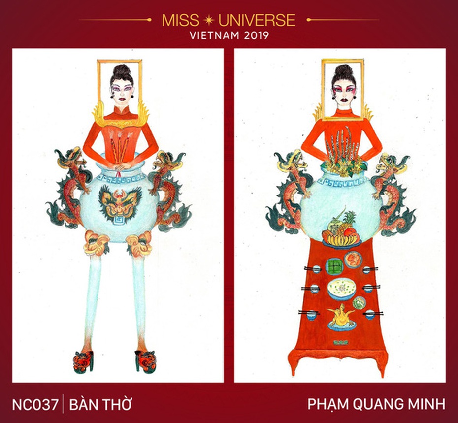 Quốc phục Ban thờ để thi Miss Universe bị "ném đá" tơi bời