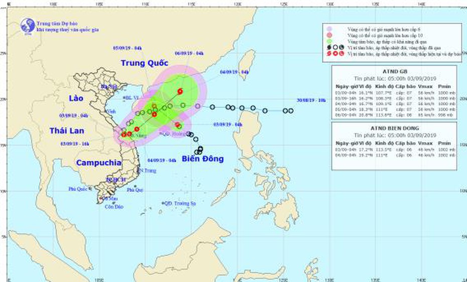 Áp thấp nhiệt đới di chuyển khó lường, Trung Bộ mưa to đến rất to