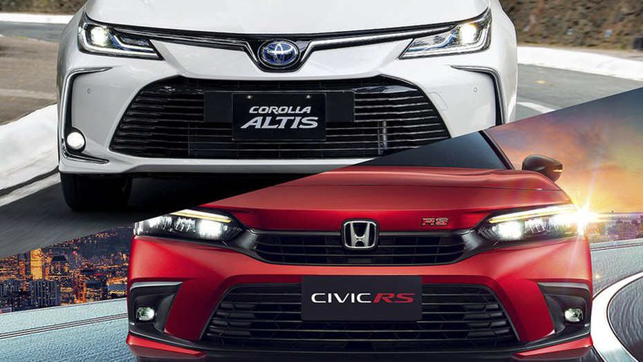 Phân vân giữa Honda Civic 2022 và Toyota Corolla Altis 2022, nên chọn xe nào?