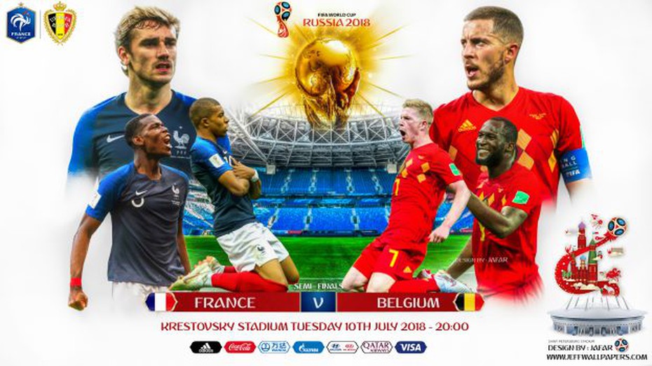 Lịch thi đấu World Cup 2018: Rực lửa bán kết Pháp - Bỉ