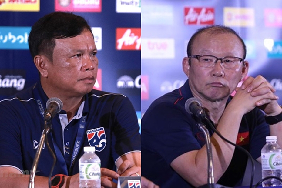 Phản ứng trái ngược của HLV Park-Hang seo và HLV trưởng Thái Lan sau trận đối đầu ở King's Cup 2019