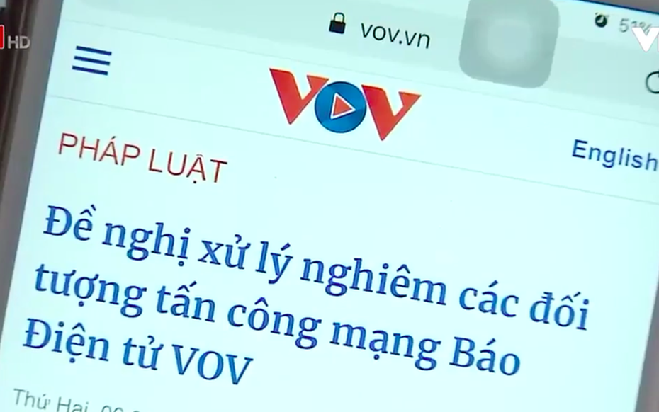 Vụ báo điện tử VOV bị tấn công mạng: Khởi tố 1 đối tượng