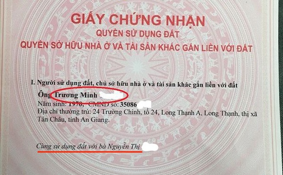 Sổ đỏ đứng tên tối đa bao nhiều người?