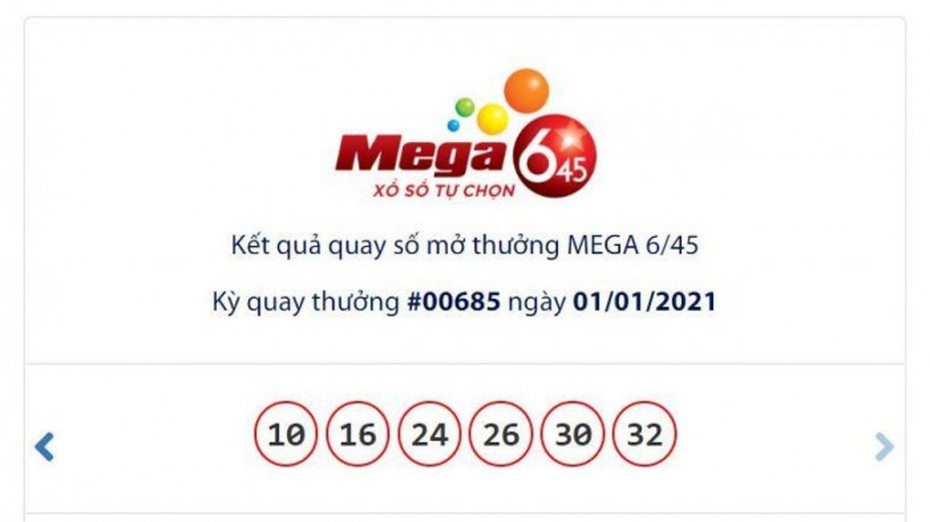 Một người trúng Vietlott hơn 100 tỷ đồng ngày đầu năm 2021
