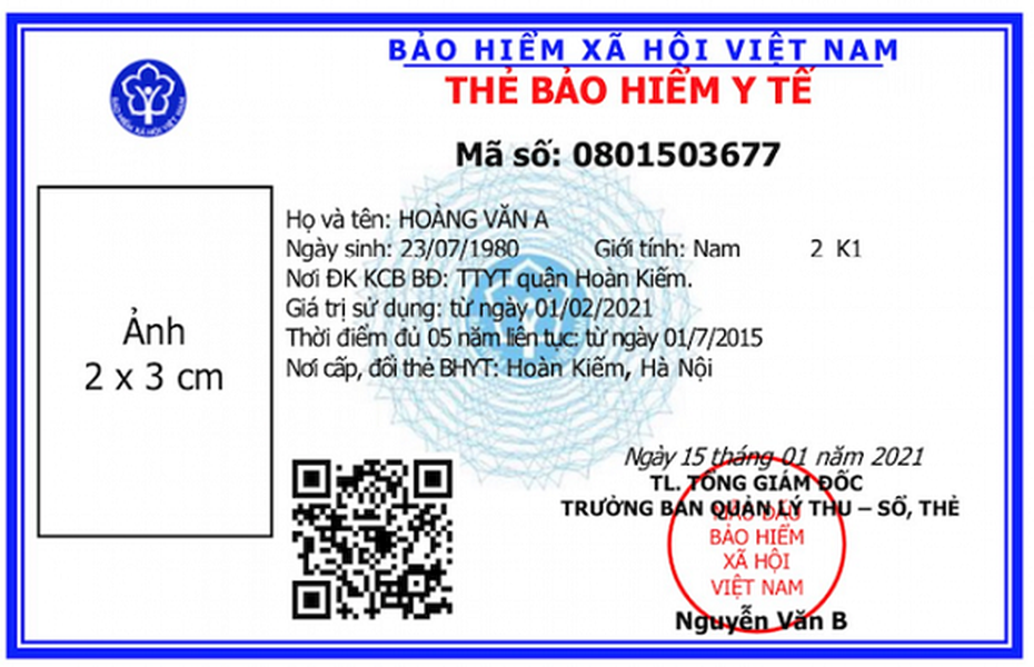 Bốn lưu ý về thẻ BHYT mẫu mới