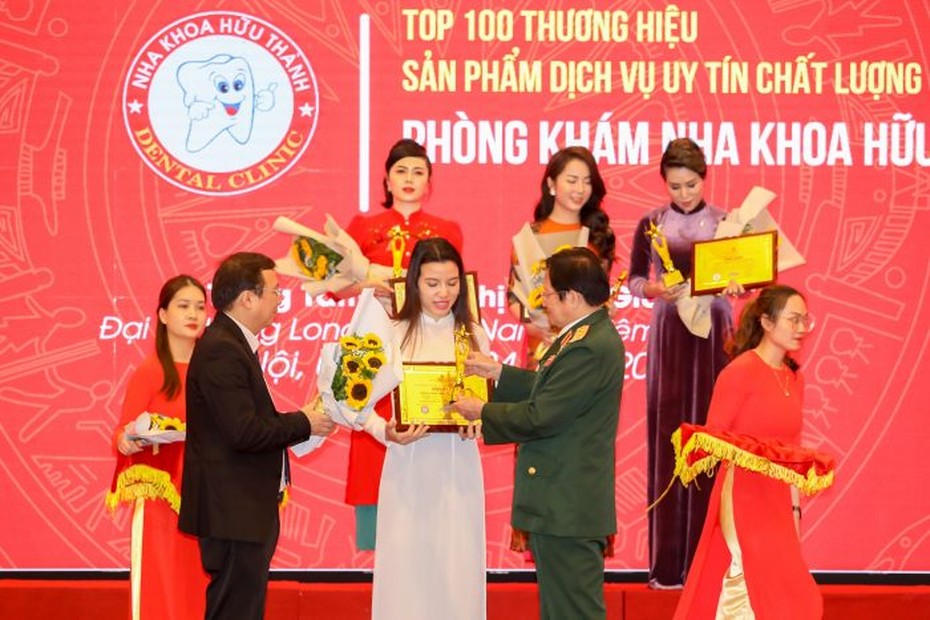 Phòng khám Nha Khoa Hữu Thành dự đạt “Top 100 Thương hiệu sản phẩm dịch vụ uy tín chất lượng”