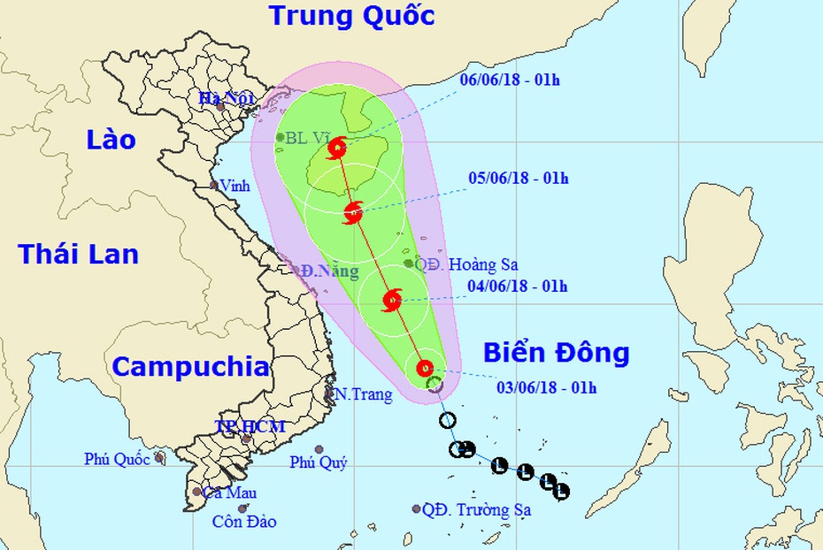 Dự báo thời tiết 5/6: Bão giật cấp 10 đang hình thành trên Biển Đông