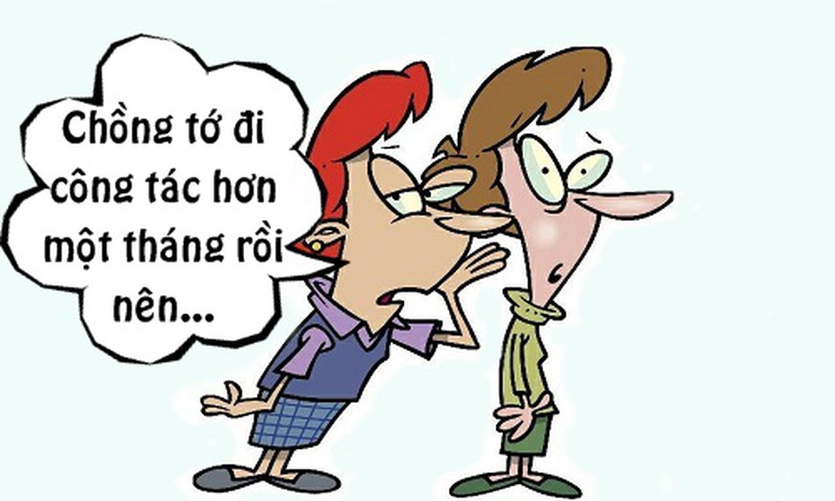 Tối cười: Vợ lười vì chồng bận đi công tác