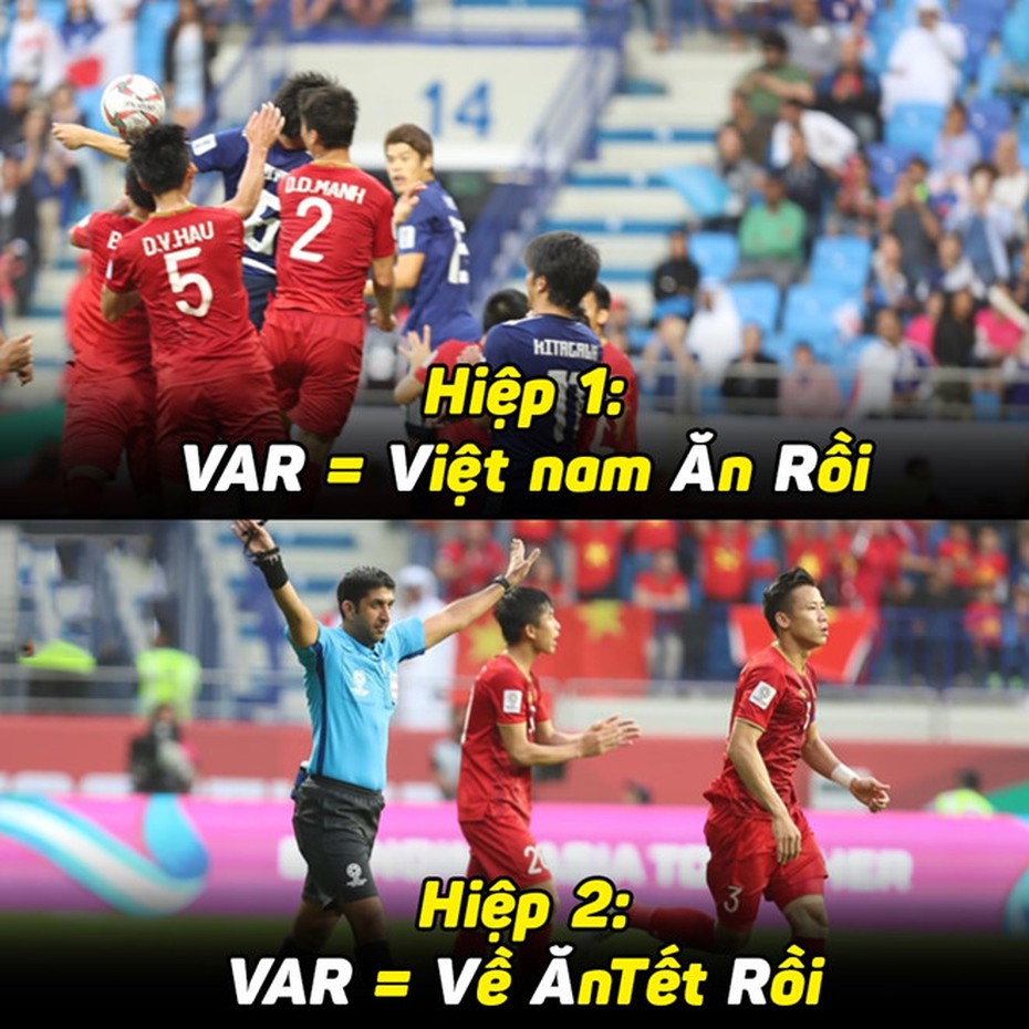 Dân mạng chế ảnh “người nhện” Lâm Tây và VAR “lật mặt” tại giải tứ kết Asian Cup 2019