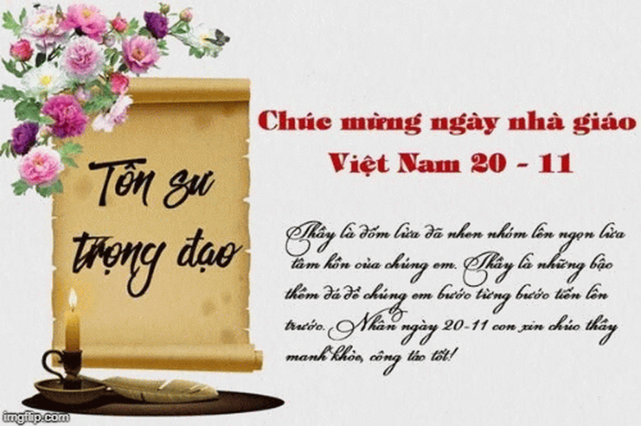 Lời chúc 20/11 ngày Nhà giáo Việt Nam hay và ý nghĩa nhất 2019 dành tặng thầy giáo
