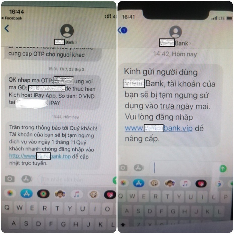 Bộ Công an cảnh báo thủ đoạn mới của tội phạm về giả mạo tin nhắn ngân hàng