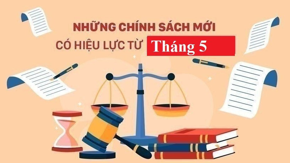 Những chính sách mới nổi bật có hiệu lực từ tháng 5/2023