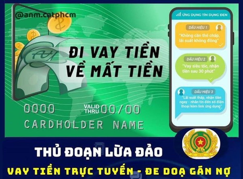 Tp.HCM: Cảnh báo nguy cơ chiếm đoạt tài sản khi vay tiền qua app