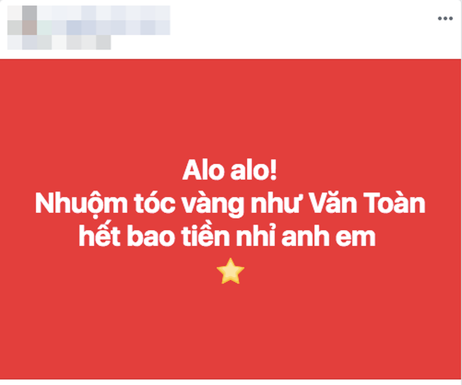 Cộng đồng mạng phát cuồng với mái tóc bạch kim của Văn Toàn