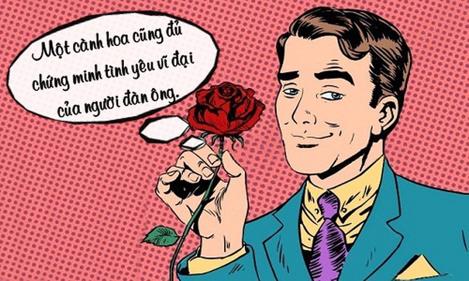 Tối cười: Đàn ông chỉ nên tặng phụ nữ một cành hoa