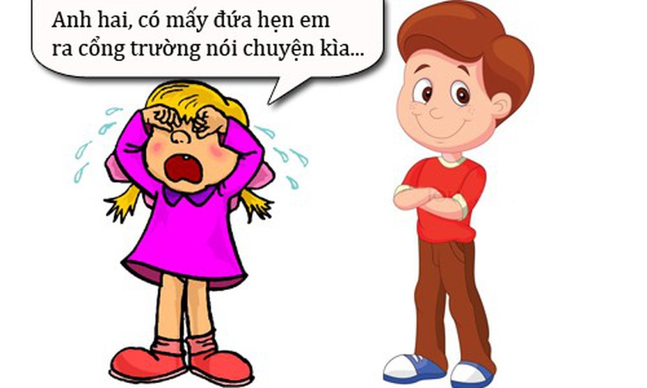 Sáng cười: Bí quyết tránh bị đòn khi gặp đầu gấu
