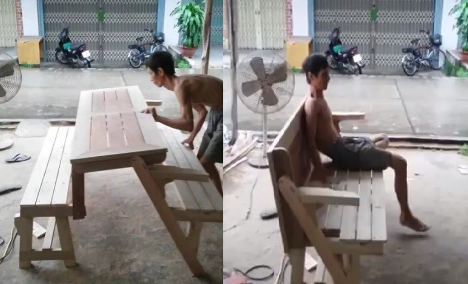Clip: Bộ bàn ghế có khả năng "biến hình" gây sốt dân mạng