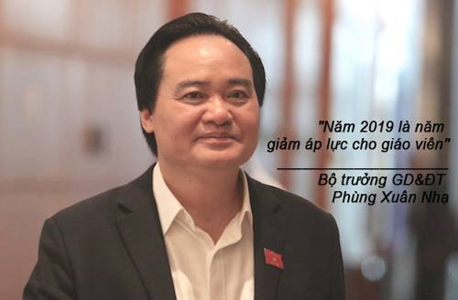 Bộ trưởng Phùng Xuân Nhạ: 2019 là năm “giảm áp lực cho giáo viên”