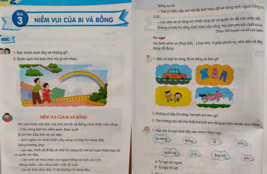 SGK nhà xuất bản Giáo dục Việt Nam: Dạy học sinh cứ thấy vàng là lấy?