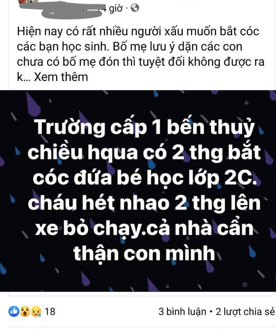 Không có chuyện "người lạ mặt bắt cóc trẻ em" tại các trường tiểu học ở Tp.Vinh