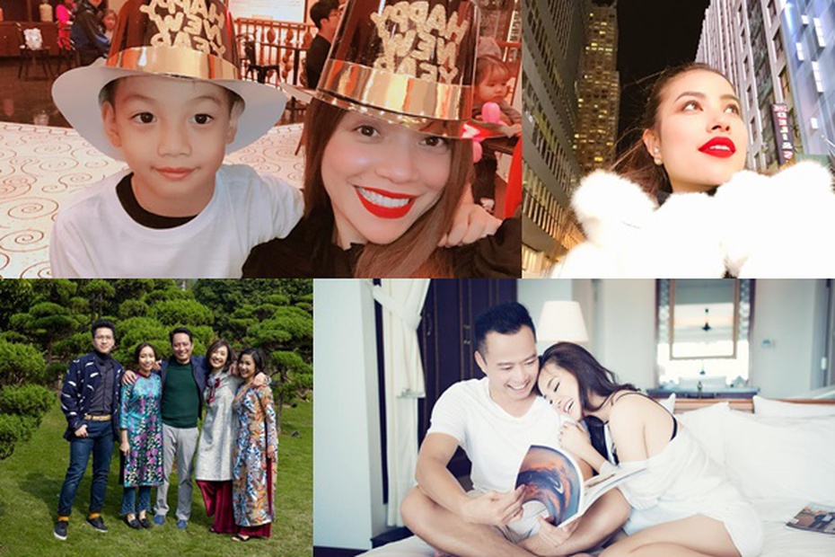 Loạt sao Việt khoe ảnh tưng bừng đón năm mới 2018