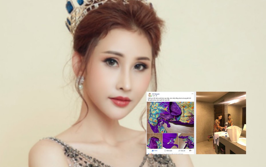 Miss Asia World 2018: Nghi vấn Chi Nguyễn bị "chơi xấu", phải ủi đồ trong nhà vệ sinh