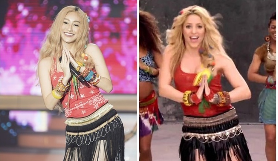 Shakira phiên bản Á hậu Hà Thu “cuồng nhiệt” cùng World Cup 2018