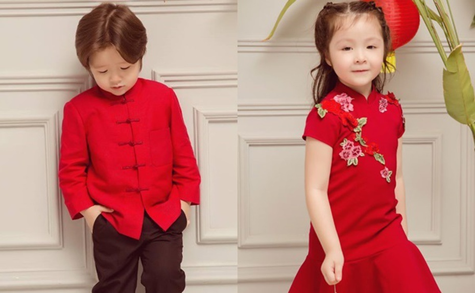 Hai nhóc tỳ lai Tây của Elly Trần "gây sốt" nhờ thần thái cực chất