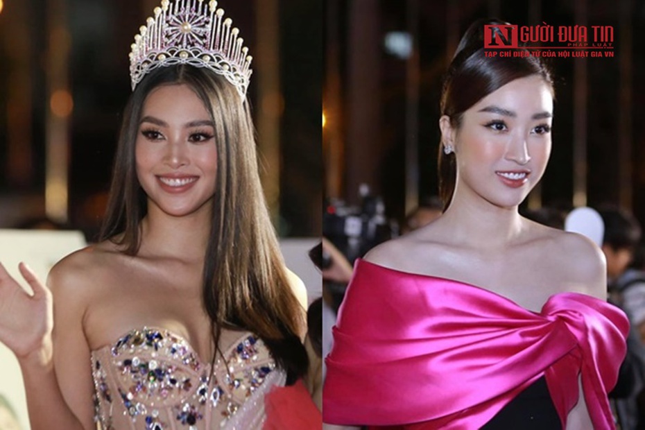 Hoa hậu Tiểu Vy và Đỗ Mỹ Linh "bất phân thắng bại" trên thảm đỏ HHVN