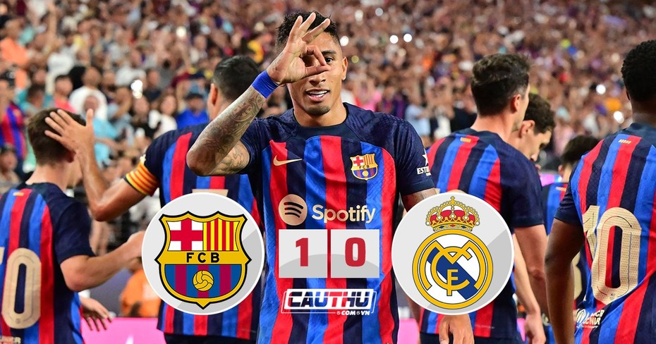 Tân binh rực sáng, Barcelona đả bại Real Madrid trên đất Mỹ