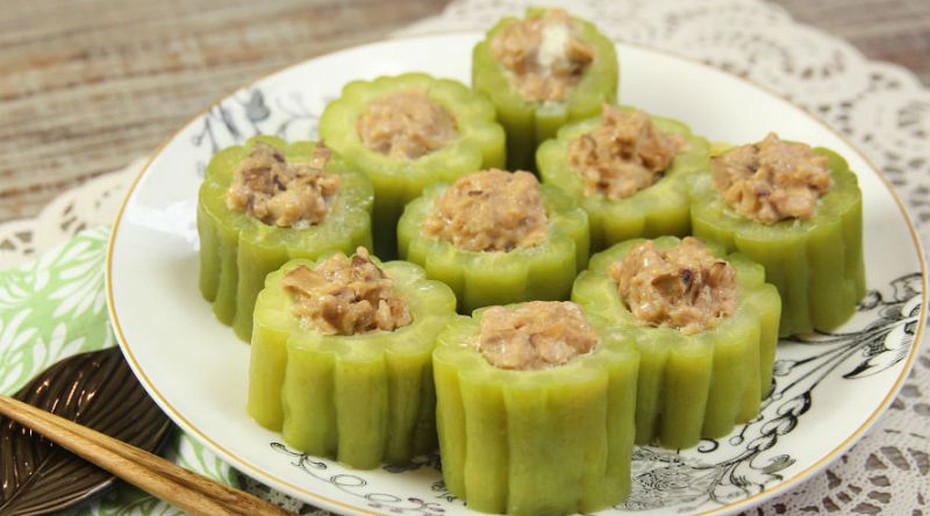 Món ngon mỗi ngày: Mướp đắng nhồi thịt hấp ngon tuyệt